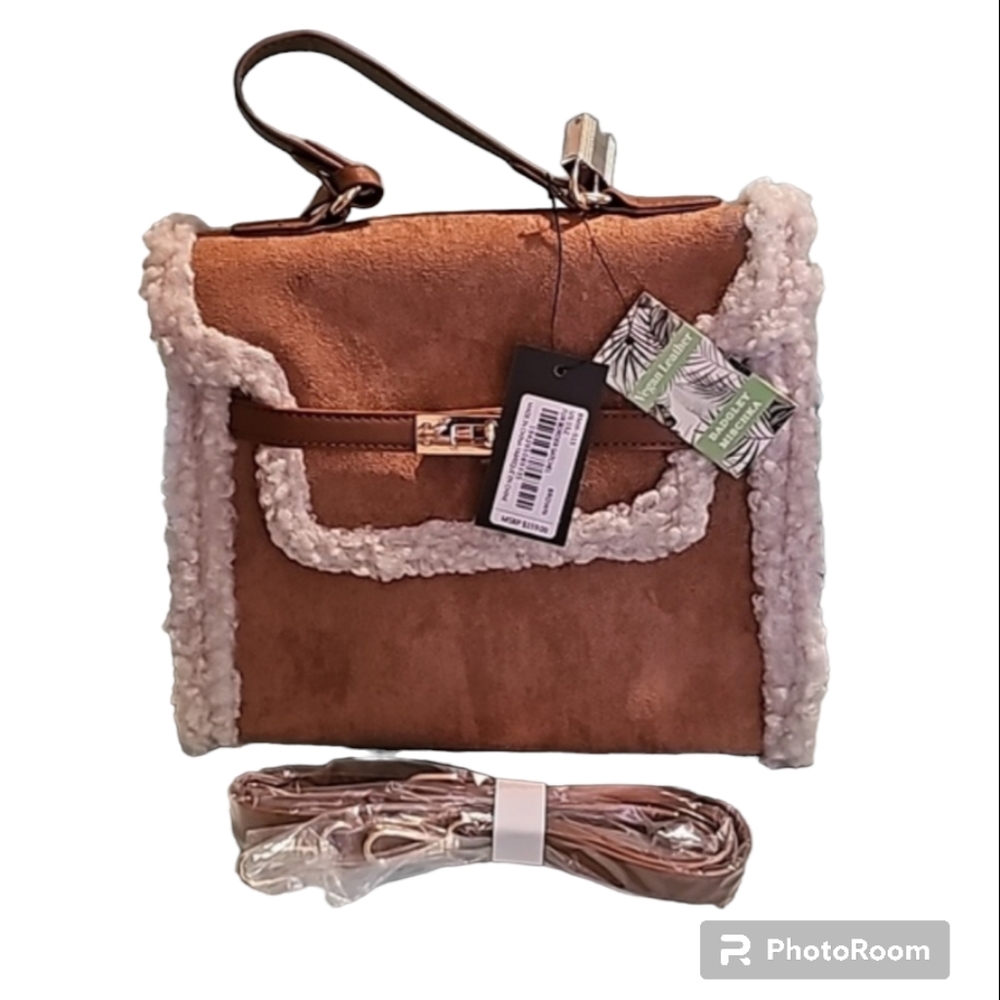 Badgley Mishka  Fur Border Satchel